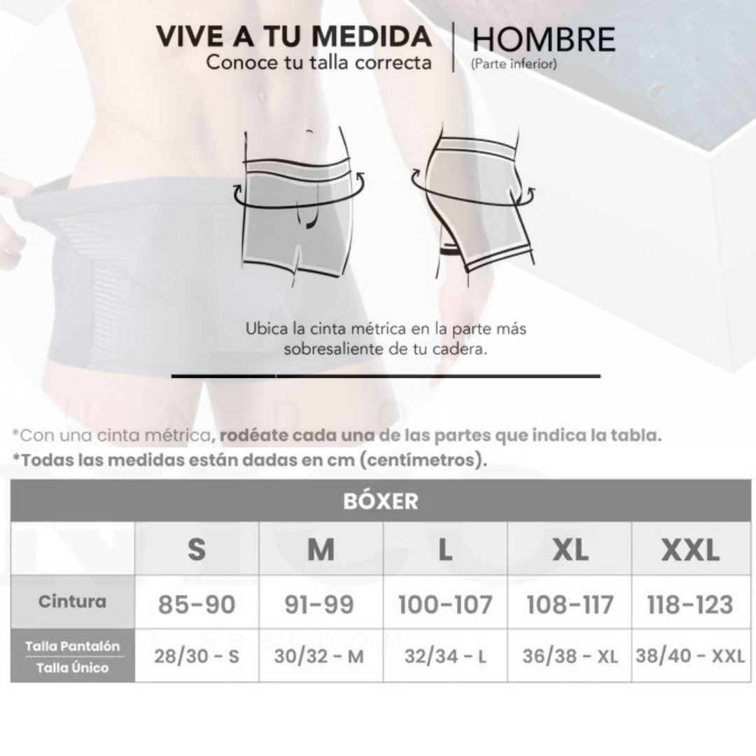 BÓXER DE FIBRA DE BAMBÚ: COMODIDAD DURANTE TODO EL DÍA! PAGUE 2 LLEVE 4