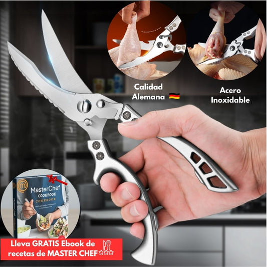 TIJERAS ALEMANAS DE COCINA®️ EN ACERO INOXIDABLE