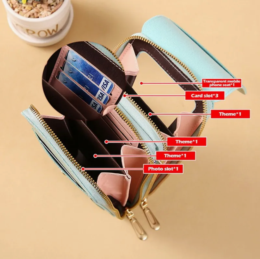 Bolso Billetera táctil™️ Ligera, Organizada y Siempre Conectada