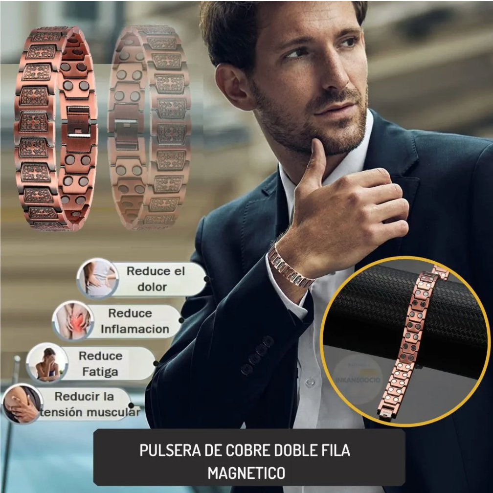Pulsera Magnética – Descubre el poder del cobre auténtico en tu bienestar.