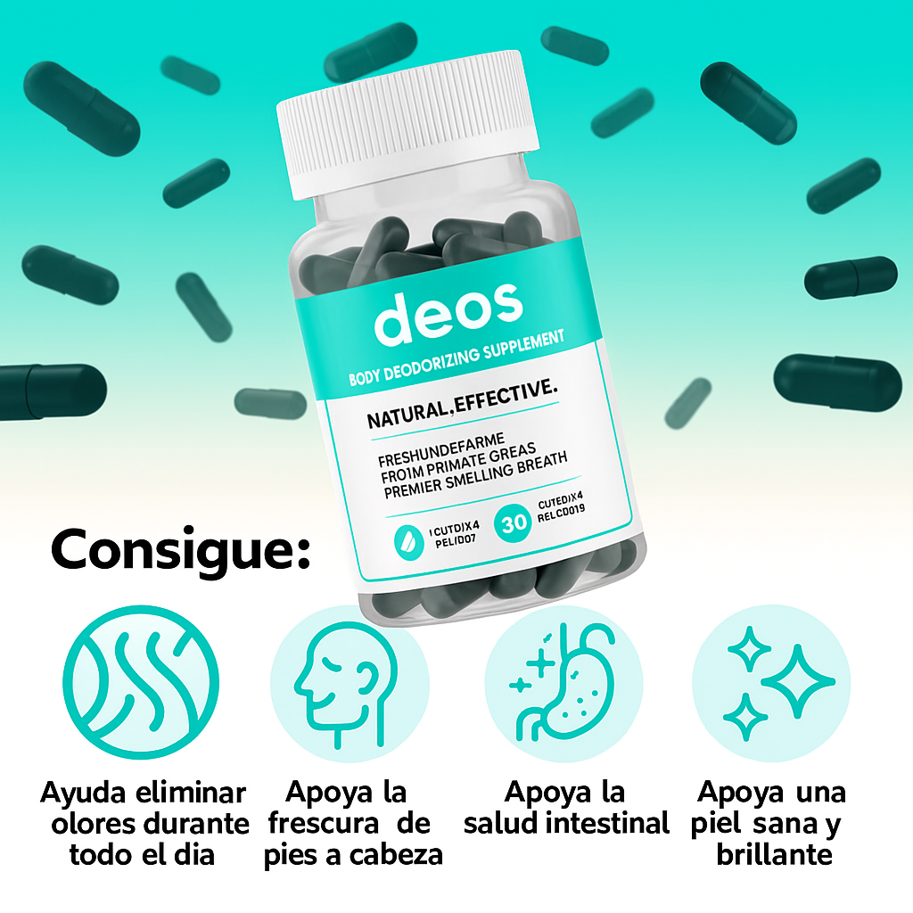 Deos™ Suplemento Natural para Apoyar la Frescura Corporal