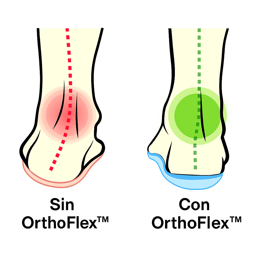 OrthoFlex™ – Camina con mayor comodidad y una postura saludable desde el primer uso