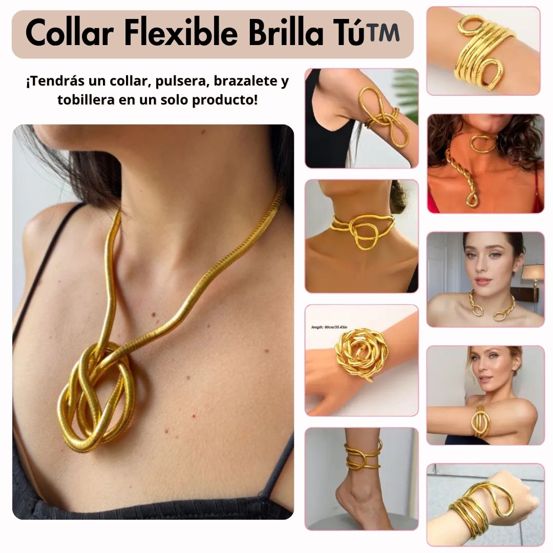 "Collar Flexible BrillaTú™ –  El accesorio que transforma tu estilo"
