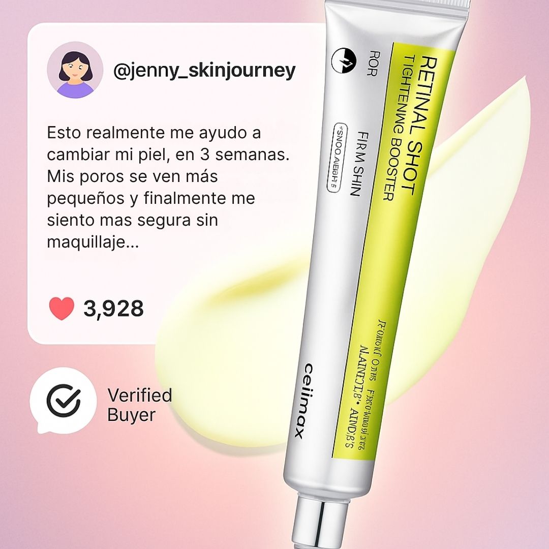 Celimax Retinal Shot ®️Dile adiós al rostro cansado y dale nueva vida a tu piel✨