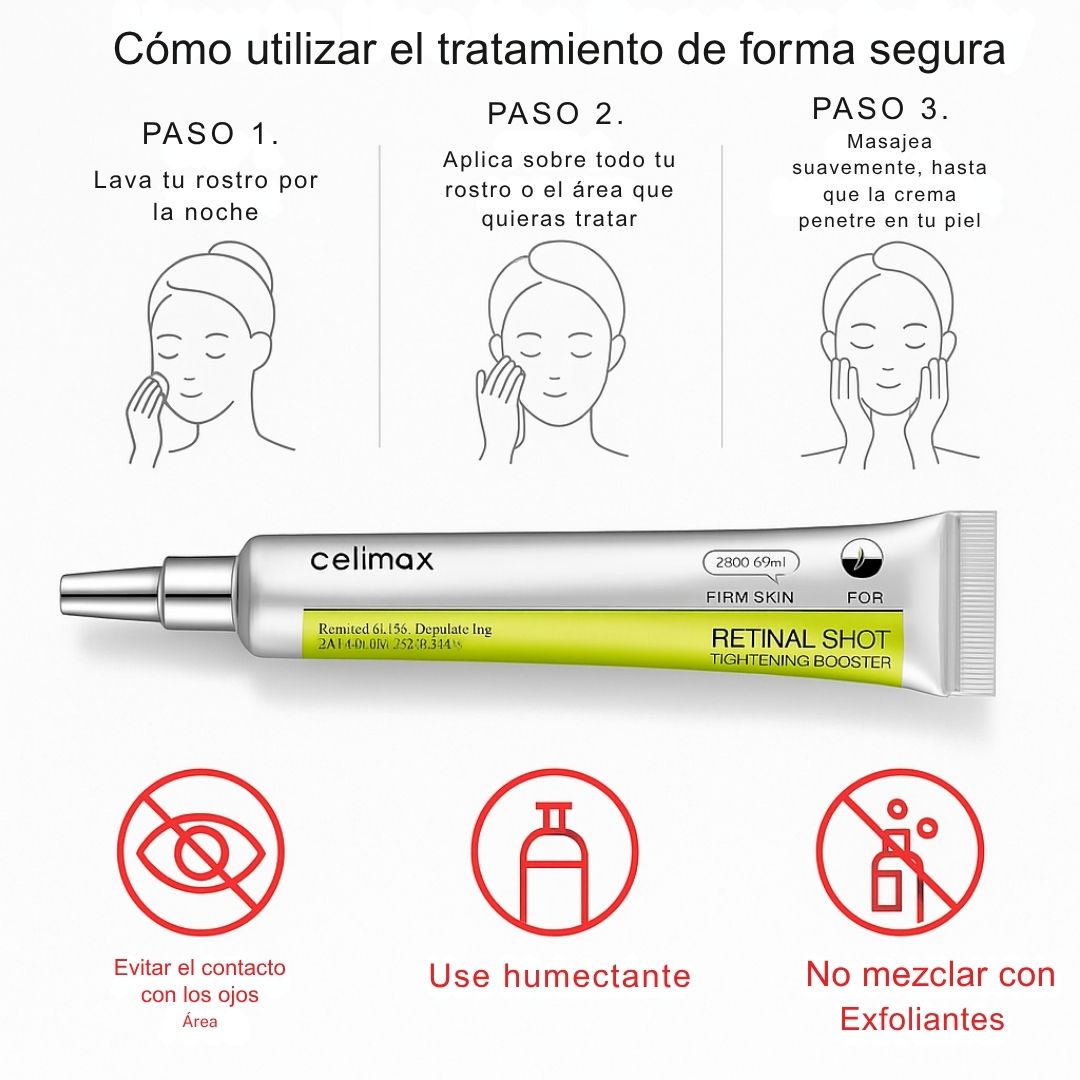 Celimax Retinal Shot ®️Dile adiós al rostro cansado y dale nueva vida a tu piel✨