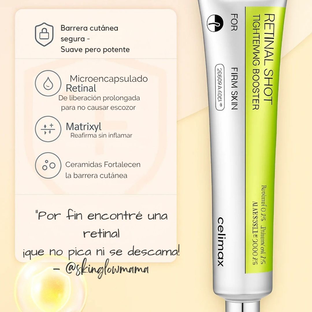 Celimax Retinal Shot ®️Dile adiós al rostro cansado y dale nueva vida a tu piel✨
