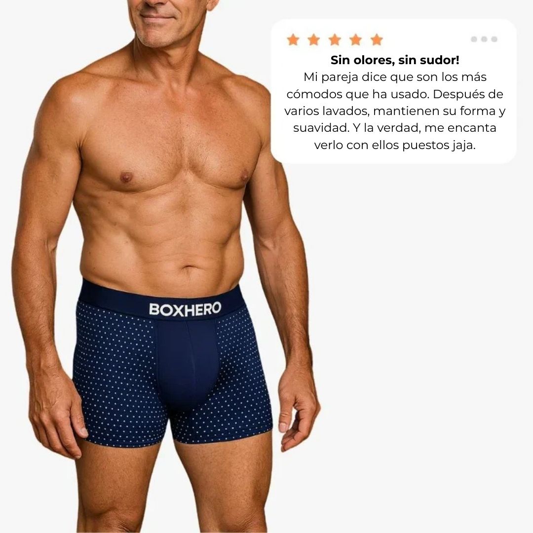 BÓXER DE FIBRA DE BAMBÚ: COMODIDAD DURANTE TODO EL DÍA! PAGUE 2 LLEVE 4