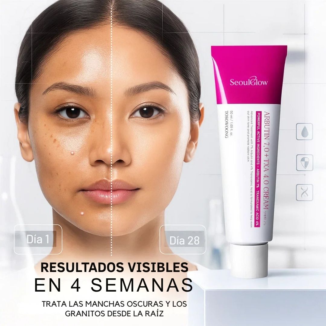 Revive SeoulGlow: Desvanece Manchas con Arbutina 7 % + Ácido Tranexámico 4 %