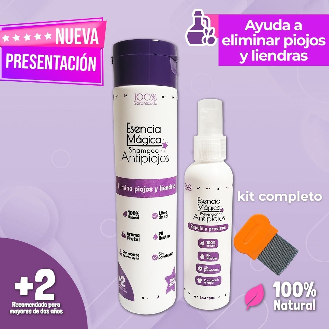 Esencia Mágica® – Adiós piojos sin lágrimas, sin químicos y sin estrés
